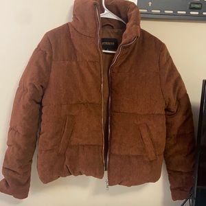 Brown bomber corduroy material